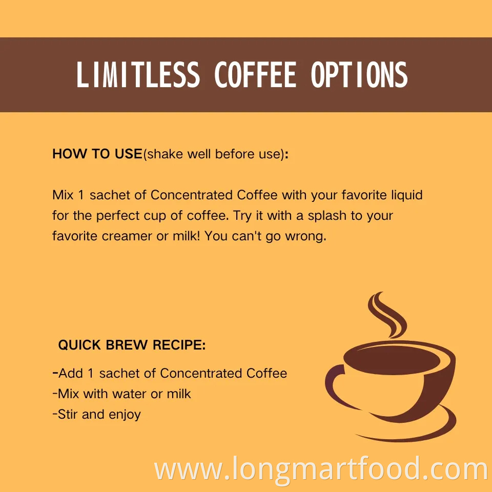 OEM/ODM Detox Slimming Appetite Suppressant Weight Loss Coffee